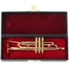 Miniatura instrumentu trąbki ze stojakiem i etui [12190000193]